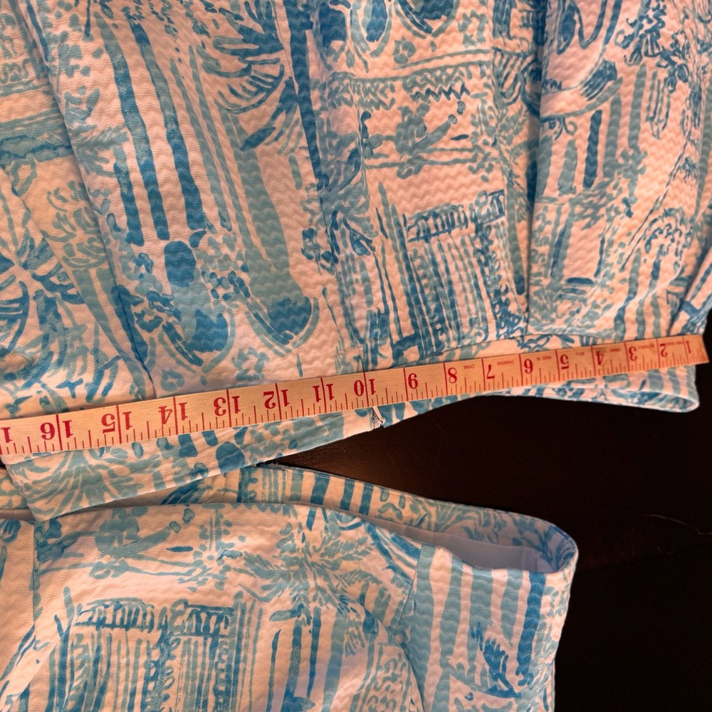 Lilly Pulitzer Blue and White Mini Skirt - Picture 9 of 14